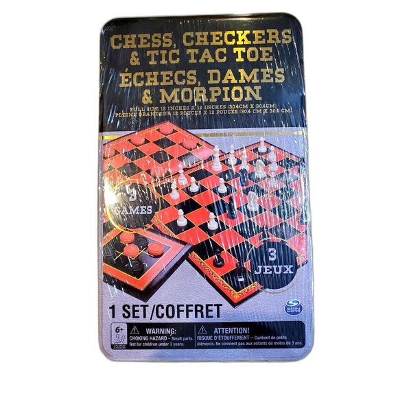 Chess Checkers and Tic-Tac-Toe Games Brand New Sealed!! - Picture 2 of 2